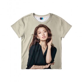 Детская футболка 3D с принтом Song Hye Kyo , 100% гипоаллергенный полиэфир | прямой крой, круглый вырез горловины, длина до линии бедер, чуть спущенное плечо, ткань немного тянется | дорама