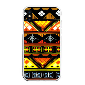 Чехол для iPhone XS Max матовый с принтом Element ethnic , Силикон | Область печати: задняя сторона чехла, без боковых панелей | Тематика изображения на принте: орнамент | полосы | этно
