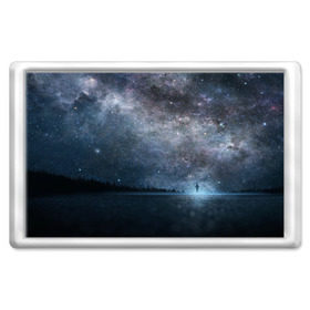 Магнит 45*70 с принтом Звездное небо , Пластик | Размер: 78*52 мм; Размер печати: 70*45 | Тематика изображения на принте: вселенная | галактика | звезды | небо | ночь