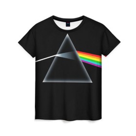 Женская футболка 3D с принтом Pink floyd , 100% полиэфир ( синтетическое хлопкоподобное полотно) | прямой крой, круглый вырез горловины, длина до линии бедер | пинк | флойд