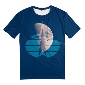 Мужская футболка 3D с принтом Космические войска , 100% полиэфир | прямой крой, круглый вырез горловины, длина до линии бедер | космос