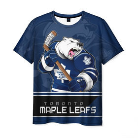 Мужская футболка 3D с принтом Toronto Maple Leafs , 100% полиэфир | прямой крой, круглый вырез горловины, длина до линии бедер | nhl | stanley cup | toronto maple leafs | валиев | кубок стенли | кубок стэнли | мэпл лифс | нхл | сошников | торонто | торонто мейпл лифс | хоккей | хоккейный клуб