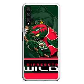 Чехол для Honor 20 с принтом Minnesota Wild , Силикон | Область печати: задняя сторона чехла, без боковых панелей | Тематика изображения на принте: minnesota wild | nhl | stanley cup | кубок стенли | кубок стэнли | минесота | миннесота уайлд | нхл | хоккей | хоккейный клуб