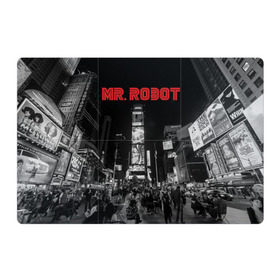 Магнитный плакат 3Х2 с принтом Мистер Робот , Полимерный материал с магнитным слоем | 6 деталей размером 9*9 см | fsociety | mr robot | анонимус | мистер робот