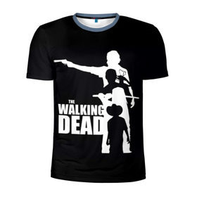 Мужская футболка 3D спортивная с принтом The Walking Dead , 100% полиэстер с улучшенными характеристиками | приталенный силуэт, круглая горловина, широкие плечи, сужается к линии бедра | the walking dead | америка | апокалипсис | глен | дерил | зомби | карл | кровь | рик | сша | ходячие мертвецы