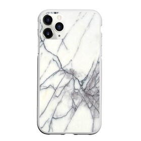 Чехол для iPhone 11 Pro матовый с принтом Белый мрамор , Силикон |  | Тематика изображения на принте: каменный | камень