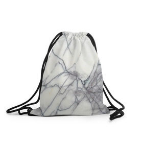 Рюкзак-мешок 3D с принтом Белый мрамор , 100% полиэстер | плотность ткани — 200 г/м2, размер — 35 х 45 см; лямки — толстые шнурки, застежка на шнуровке, без карманов и подкладки | каменный | камень