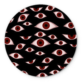 Коврик круглый с принтом Глаза , резина и полиэстер | круглая форма, изображение наносится на всю лицевую часть | alucard | anime | helloween | hellsing | vampire | алукард | аниме | вампир | хеллоуин | хеллсинг
