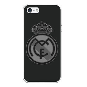 Чехол для iPhone 5/5S матовый с принтом Real Madrid , Силикон | Область печати: задняя сторона чехла, без боковых панелей | real madrid