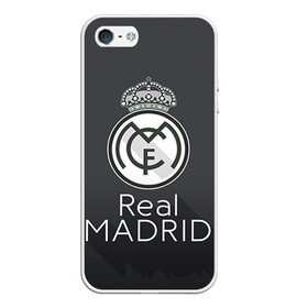Чехол для iPhone 5/5S матовый с принтом Real Madrid , Силикон | Область печати: задняя сторона чехла, без боковых панелей | real madrid