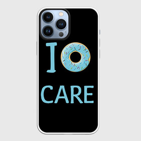 Чехол для iPhone 13 Pro Max с принтом Donut care ,  |  | Тематика изображения на принте: simpsons