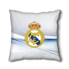 Подушка 3D с принтом Реал Мадрид , наволочка – 100% полиэстер, наполнитель – холлофайбер (легкий наполнитель, не вызывает аллергию). | состоит из подушки и наволочки. Наволочка на молнии, легко снимается для стирки | real madrid | испания | португалия
