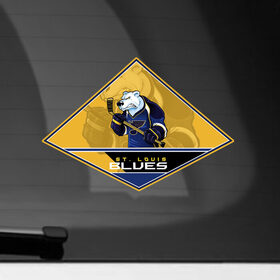 Наклейка на автомобиль с принтом NHL: St. Louis BLUES , ПВХ |  | 