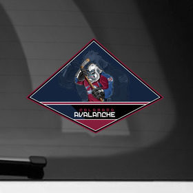 Наклейка на автомобиль с принтом NHL: Colorado Avalanche , ПВХ |  | Тематика изображения на принте: nhl