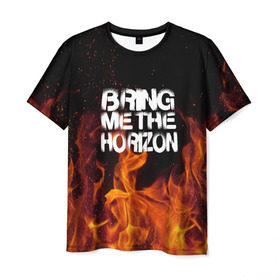 Мужская футболка 3D с принтом Bring Me The Horizon , 100% полиэфир | прямой крой, круглый вырез горловины, длина до линии бедер | Тематика изображения на принте: rok | sempiternal | музыка | рок