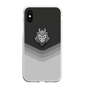 Чехол для iPhone XS Max матовый с принтом G2 Esports Uniform , Силикон | Область печати: задняя сторона чехла, без боковых панелей | Тематика изображения на принте: counter strike | cs go | g2 esports | swat | terrorist | г2 еспорт | контр страйк | кс го | спецназ