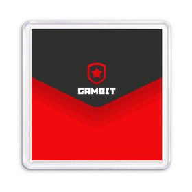 Магнит 55*55 с принтом Gambit Gaming Uniform , Пластик | Размер: 65*65 мм; Размер печати: 55*55 мм | counter strike | cs go | gambit | swat | terrorist | гамбит | контр страйк | кс го | спецназ