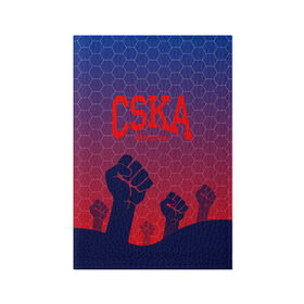 Обложка для паспорта матовая кожа с принтом CSKA Msk , натуральная матовая кожа | размер 19,3 х 13,7 см; прозрачные пластиковые крепления | moscow | москва | цска