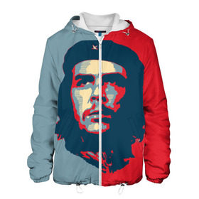 Мужская куртка 3D с принтом Che Guevara , ткань верха — 100% полиэстер, подклад — флис | прямой крой, подол и капюшон оформлены резинкой с фиксаторами, два кармана без застежек по бокам, один большой потайной карман на груди. Карман на груди застегивается на липучку | Тематика изображения на принте: че гевара