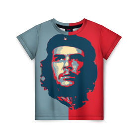 Детская футболка 3D с принтом Che Guevara , 100% гипоаллергенный полиэфир | прямой крой, круглый вырез горловины, длина до линии бедер, чуть спущенное плечо, ткань немного тянется | Тематика изображения на принте: че гевара
