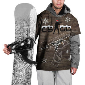 Накидка на куртку 3D с принтом Новогодний cs:go пустынный повстанец , 100% полиэстер |  | counter | csgo | strike | кейс | кс го | ксго | повстанец | пустынный | скин