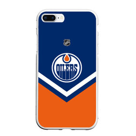 Чехол для iPhone 7Plus/8 Plus матовый с принтом Edmonton Oilers , Силикон | Область печати: задняя сторона чехла, без боковых панелей | Тематика изображения на принте: america | canada | hockey | nhl | usa | америка | детройт | канада | лед | нхл | ойлерз | сша | хоккей | эдмонтон