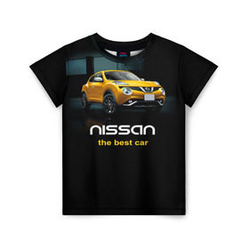 Детская футболка 3D с принтом Nissan the best car , 100% гипоаллергенный полиэфир | прямой крой, круглый вырез горловины, длина до линии бедер, чуть спущенное плечо, ткань немного тянется | nissan | авто | автомобиль | водитель | машина | ниссан | тачка