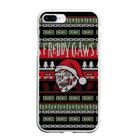 Чехол для iPhone 7Plus/8 Plus матовый с принтом Freddy Christmas , Силикон | Область печати: задняя сторона чехла, без боковых панелей | Тематика изображения на принте: freddy | halloween | krueger | new year | nightmare | крюгер | новый год | ужас | фредди | хэллоуин