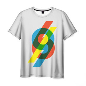 Мужская футболка 3D с принтом 69 , 100% полиэфир | прямой крой, круглый вырез горловины, длина до линии бедер | math | number | retro | алгебра | математика | ностальгия | ретро | цифра | число