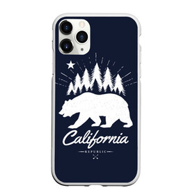 Чехол для iPhone 11 Pro матовый с принтом California Republic , Силикон |  | Тематика изображения на принте: america | bear | california | united states | usa | америка | калифорния | медведь | сша | штаты