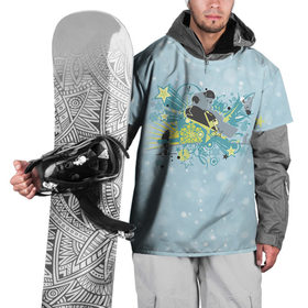 Накидка на куртку 3D с принтом Snowboard 2 , 100% полиэстер |  | 