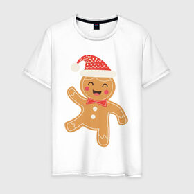 Мужская футболка хлопок с принтом Мr Печенька , 100% хлопок | прямой крой, круглый вырез горловины, длина до линии бедер, слегка спущенное плечо. | 
