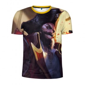 Мужская футболка 3D спортивная с принтом Pirate , 100% полиэстер с улучшенными характеристиками | приталенный силуэт, круглая горловина, широкие плечи, сужается к линии бедра | 