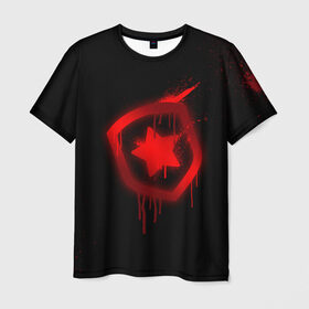 Мужская футболка 3D с принтом cs:go - Gambit eSports (Black collection) , 100% полиэфир | прямой крой, круглый вырез горловины, длина до линии бедер | 0x000000123 | cs | csgo | gambit | gaming | кс | ксго