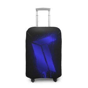 Чехол для чемодана 3D с принтом cs:go - Titan (Black collection) , 86% полиэфир, 14% спандекс | двустороннее нанесение принта, прорези для ручек и колес | 0x000000123 | cs | csgo | titan | кс | ксго | титан