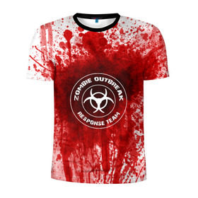 Мужская футболка 3D спортивная с принтом зомбиапокалипсис , 100% полиэстер с улучшенными характеристиками | приталенный силуэт, круглая горловина, широкие плечи, сужается к линии бедра | the walking dead | апокалипсис | замбиапокалипсис | зомби | кровь | ходячие мертвецы