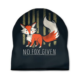 Шапка 3D с принтом No Fox Given , 100% полиэстер | универсальный размер, печать по всей поверхности изделия | animal | beast | fox | heart | love | orange | животное | зверь | лис | лиса | личиска | любовь | рыжая | сердце