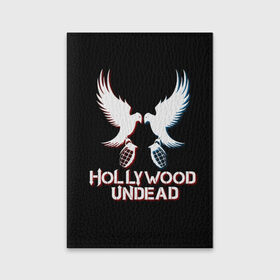 Обложка для паспорта матовая кожа с принтом Hollywood Undead , натуральная матовая кожа | размер 19,3 х 13,7 см; прозрачные пластиковые крепления | Тематика изображения на принте: hollywood undead