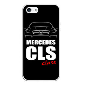 Чехол для iPhone 5/5S матовый с принтом Mercedes CLS Class , Силикон | Область печати: задняя сторона чехла, без боковых панелей | mercedes benz | mercedes cls 63 amg | авто | автомобиль | машина | мерседес | тачка