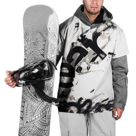 Накидка на куртку 3D с принтом Текстовой арт , 100% полиэстер |  | Тематика изображения на принте: 