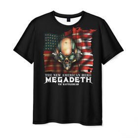 Мужская футболка 3D с принтом Megadeth #3 , 100% полиэфир | прямой крой, круглый вырез горловины, длина до линии бедер | dave | megadeth | metal | mustaine | rattlehead | rock | thrash | vic | дейв | мастейн | мегадез | мегадет | мегедес | метал | рок | треш
