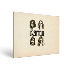 Холст прямоугольный с принтом Led Zeppelin 1 , 100% ПВХ |  | Тематика изображения на принте: led zeppelin | лед зеппелин | роберт плант