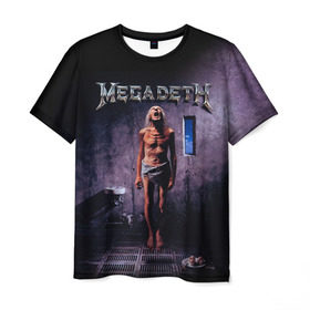 Мужская футболка 3D с принтом Megadeth 7 , 100% полиэфир | прямой крой, круглый вырез горловины, длина до линии бедер | megadeth | дирк вербурен | дэвид эллефсон | дэйв мастейн | кико лоурейро | мегадэт
