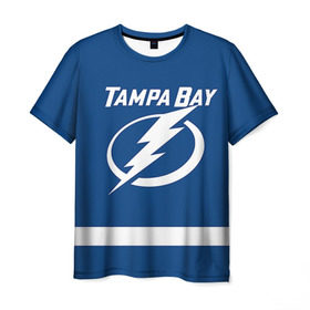 Мужская футболка 3D с принтом Tampa Bay Stamkos , 100% полиэфир | прямой крой, круглый вырез горловины, длина до линии бедер | Тематика изображения на принте: 91 | steven christopher stamkos | tampa bay lightning | нхл | стивен стэмкос | тампа бэй лайтнинг | хоккей