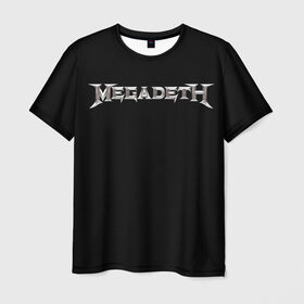Мужская футболка 3D с принтом Deth , 100% полиэфир | прямой крой, круглый вырез горловины, длина до линии бедер | megadeth | мегадес