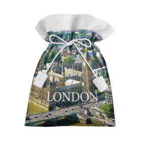 Подарочный 3D мешок с принтом Улицы Лондона , 100% полиэстер | Размер: 29*39 см | city | england | london | united kingdom | англия | великобритания | город | лондон