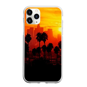 Чехол для iPhone 11 Pro матовый с принтом California , Силикон |  | Тематика изображения на принте: 3dc | borough | city | downtown | town | городок | красота | пальмы | пейзаж | район | сити | страны | центр