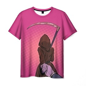 Мужская футболка 3D с принтом Follow the girl , 100% полиэфир | прямой крой, круглый вырез горловины, длина до линии бедер | Тематика изображения на принте: иди за мной