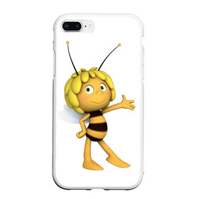 Чехол для iPhone 7Plus/8 Plus матовый с принтом Пчелка Майя , Силикон | Область печати: задняя сторона чехла, без боковых панелей | Тематика изображения на принте: пчелка майя