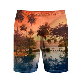 Мужские шорты 3D спортивные с принтом Таиланд ,  |  | beach | clouds | hiking | sea | sky | sunset | swimming pool | thailand | бассейн | закат | море | небо | облака | пляж | таиланд | туризм